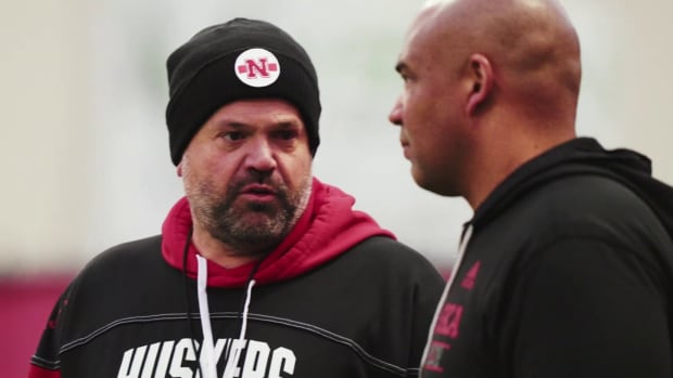 Matt Rhule and Tony White spring 2023